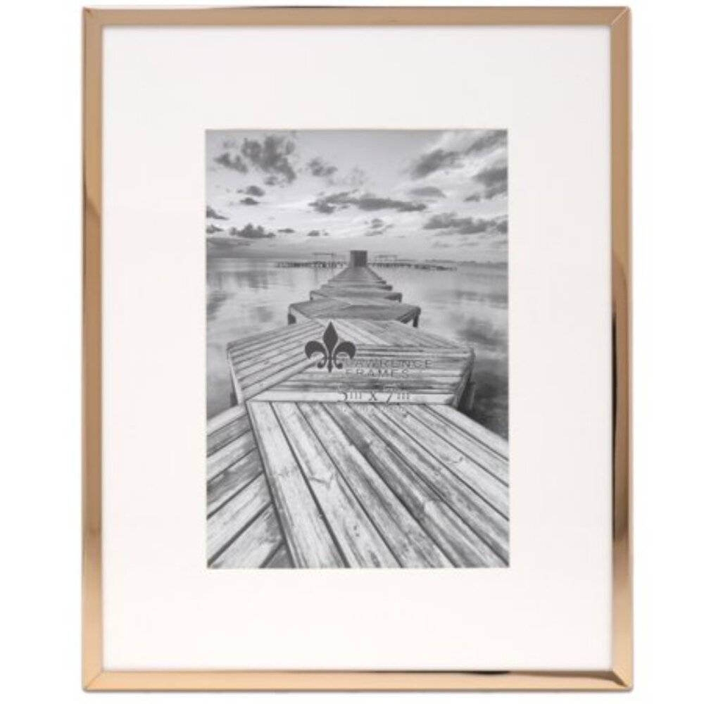 Lawrence Frames 8.15 X 9.88 Metal Picture Frame Gold